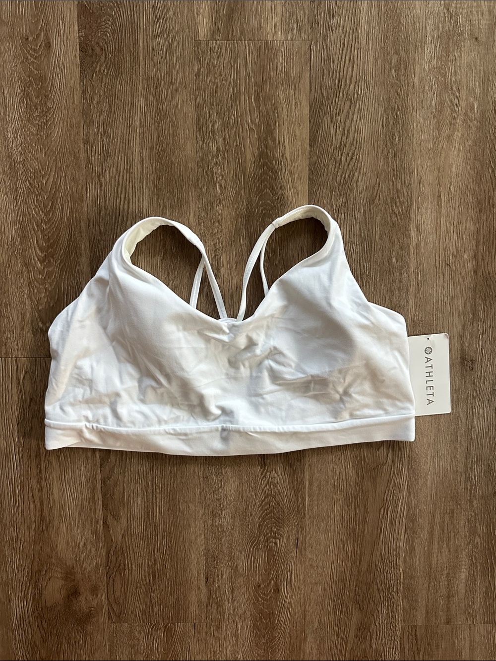 Athleta Solace D-DD Sports Bra Bright White Size 3X Low Impact